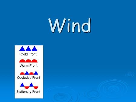 Wind. EQ: What is wind? Wind is air in motion. Wind is air in motion. It is produced by the uneven heating of the earth’s surface by the sun. Since the.