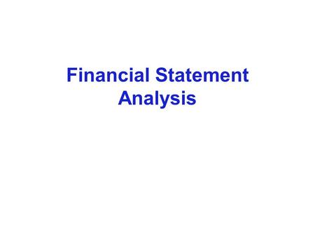 Financial Statement Analysis. Limitations of Financial Statement Analysis Differences in accounting methods between companies sometimes make comparisons.