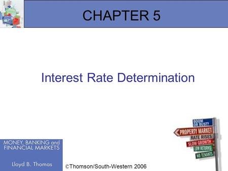 1 CHAPTER 5 Interest Rate Determination © Thomson/South-Western 2006.