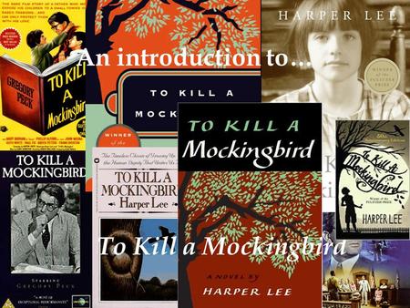 An introduction to… To Kill a Mockingbird Introduction to the Novel A Novel STUDY –Character Information Review –Language & Dialect –Time Period –Notetaking.