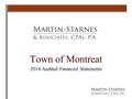 Town of Montreat 2014 Audited Financial Statements.