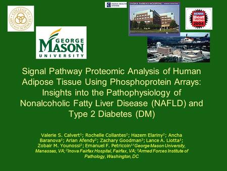 Signal Pathway Proteomic Analysis of Human Adipose Tissue Using Phosphoprotein Arrays: Insights into the Pathophysiology of Nonalcoholic Fatty Liver Disease.