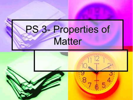 PS 3- Properties of Matter. What is the physical property of a substance? What is the physical property of a substance? A characteristic that can be observed.