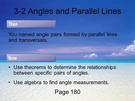 3-2 Angles and Parallel Lines