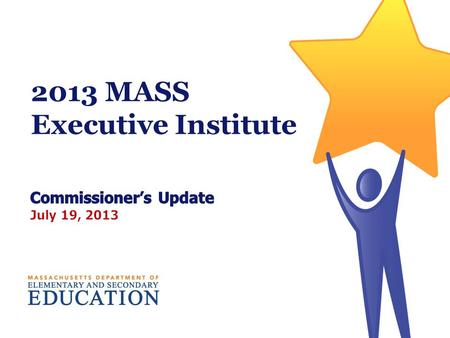 2013 MASS Executive Institute. More Than a Decade of Progress: Grade 10 MCAS % proficient or higher 2.