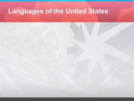 Languages of the United States. Main languages The United States does not have a national official language, but English is the de facto national language.
