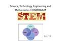 Science, Technology, Engineering and Mathematics Enrichment 8/2/13.