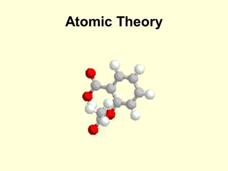 Atomic Theory. Let’s Take a Trip Through Time! Democritus 460 – 370 B.C. There are various basic elements from which all matter is made Everything is.