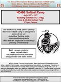 1st Annual Notre Dame-Bishop Gibbons Softball Camp Notre Dame – Bishop Gibbons Softball Field 2600 Albany Street, Schenectady NY 12304 1st Annual Notre.
