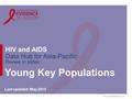Www.aidsdatahub.org HIV and AIDS Data Hub for Asia-Pacific Review in slides Young Key Populations Last updated: May 2015.