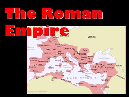 The Roman Empire. The Republic Collapses Economic Collapse Increasing gap between rich & poorIncreasing gap between rich & poor Population Breakdown:Population.