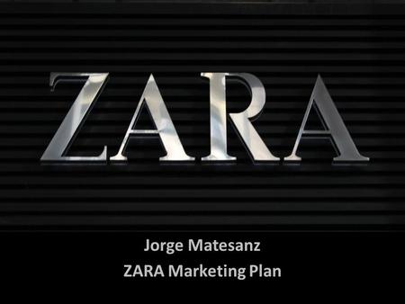 ppt on zara