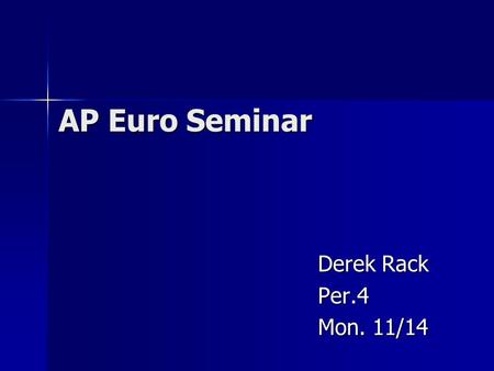 AP Euro Seminar Derek Rack Per.4 Mon. 11/14. Prompt Compare and contrast political liberalism with political conservatism in the first half of the nineteenth.
