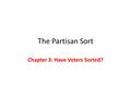 The Partisan Sort Chapter 3: Have Voters Sorted?.