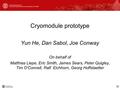 Cryomodule prototype Yun He, Dan Sabol, Joe Conway On behalf of Matthias Liepe, Eric Smith, James Sears, Peter Quigley, Tim O’Connell, Ralf Eichhorn, Georg.