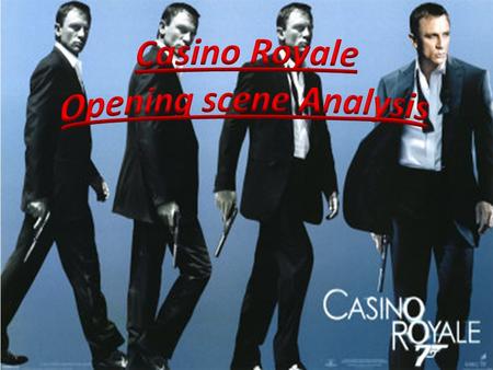 The opening scene of ‘Casino Royale’ is set in Prague in the Czech Republic. The first scene shows a large office block at night, during a calm and relaxed.