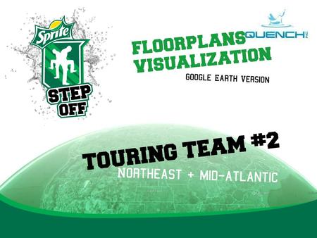TOURING TEAM #2 Northeast + mid-atlantic Google Earth Version floorplans visualization.