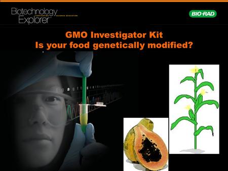 GMO Investigator Kit Is your food genetically modified?