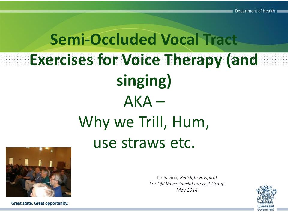 Bubbling for the voice? Lax vox? Restore your voice with SOVT training!
