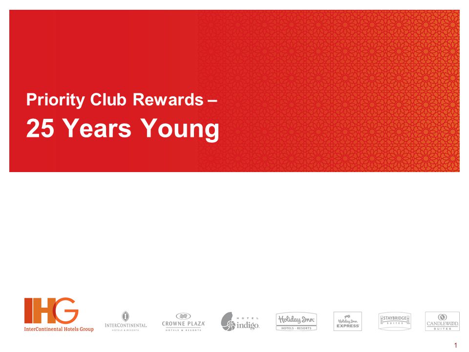 1 Priority Club Rewards – 25 Years Young. 2 3 Customer Insights …… Loyalty  I want to be rewarded and recognized for my loyalty. - ppt download