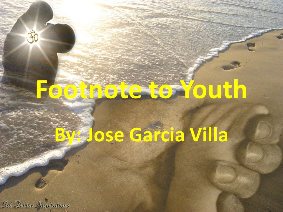 footnote to youth analysis