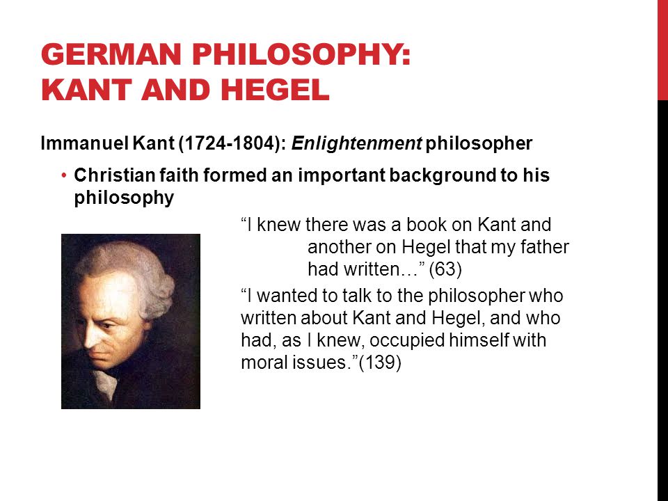 Immanuel Kant. 