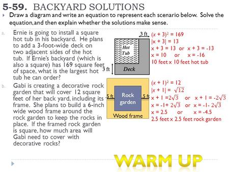 Warm up BACKYARD SOLUTIONS