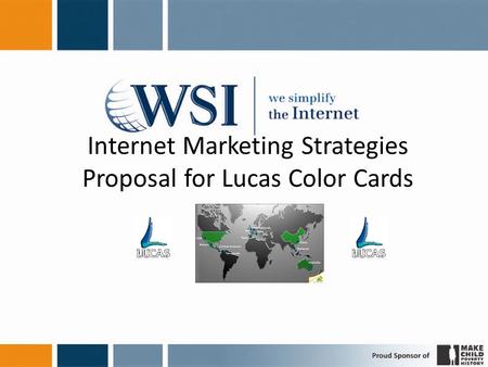 Internet Marketing Strategies Proposal for Lucas Color Cards.