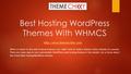Best Hosting WordPress Themes With WHMCS  When it comes to the web hosting business, you really need to build a distinct online.