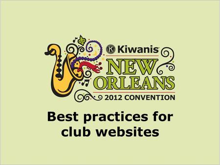 Best practices for club websites. What’s in a name? Domain name & browser title.