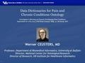 1 Data Dictionaries for Pain and Chronic Conditions Ontology Investigator’s Meeting on Chronic Overlapping Pain Conditions September 16-17th, 2014, NIH.