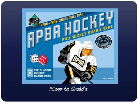 The APBA Game Co. has many current and past seasons to choose from. Additionally, there is an Olympic Hockey set and three All-Time Great Teams sets.