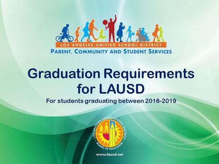 Graduation Requirements for LAUSD