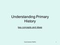 Sue Anderson-Faithful1 Understanding Primary History key concepts and ideas.