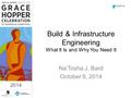 2014 Build & Infrastructure Engineering What It Is and Why You Need It Na’Tosha J. Bard October 9, 2014 #GHC14 2014.