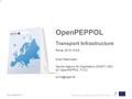 PEPPOL is an EU co-funded project CIP-ICT PSP-2007 No 224974 www.peppol.eu OpenPEPPOL Transport Infrastructure Rome 2013-10-03 Sven Rasmusen Danish Agency.