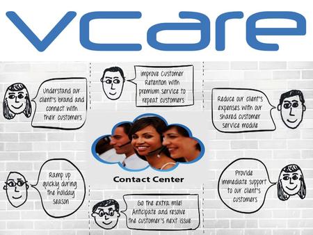 Vcare Technology being one of the prominent BPO service providers of India and U.S prides itself in providing a wide range of customer services to its.