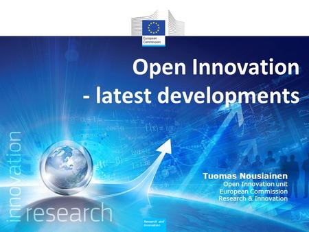 Open Innovation - latest developments