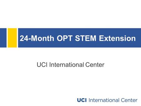 24-Month OPT STEM Extension