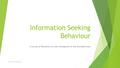Information Seeking Behaviour A Survey of Recently Arrived Immigrants in the Burnaby Area (c) 2015 David McAtackney.