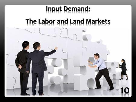 Derived demand is demand for resources (inputs) that is dependent on the demand for the outputs those resources can be used to produce. Inputs are demanded.