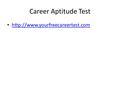 Career Aptitude Test