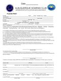 ALBUQUERQUE SOARING CLUB MEMBERSHIP APPLICATION AND AGREEMENT Date:___________ PLEASE PRINT NAME:____________________________________AGE:____NICK NAME/CALL.