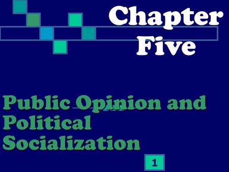1 Chapter Five Public Opinion and Political Socialization.