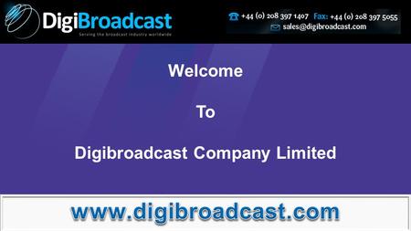 Welcome To Digibroadcast Company Limited. We are authorised dealer of Panasonic Camcorder, buying through DigiBroadcast will remain a fruitful purchase.