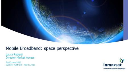 Mobile Broadband: space perspective