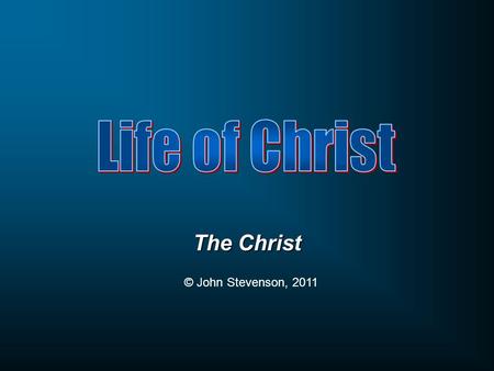 The Christ © John Stevenson, 2011.