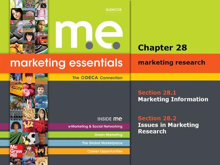 Section 28.1 Marketing Information Chapter 28 marketing research Section 28.2 Issues in Marketing Research.