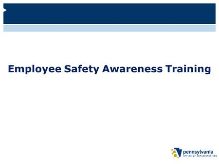 Employee Safety Awareness Training. Welcome and Objectives Welcome to this web-based training about workplace safety. This course will:  Provide information.