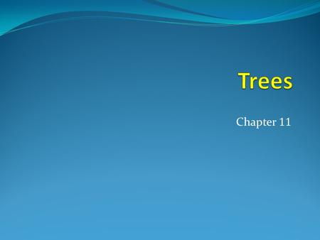 Chapter 11. Chapter Summary  Introduction to trees (11.1)  Application of trees (11.2)  Tree traversal (11.3)  Spanning trees (11.4)